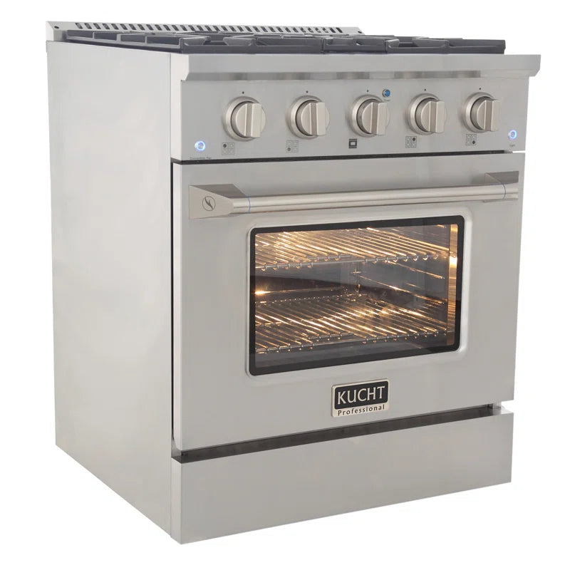 Pro-Style 30 in. 4.2 cu. ft. 4-Burner Freestanding Gas Range with Convection Oven