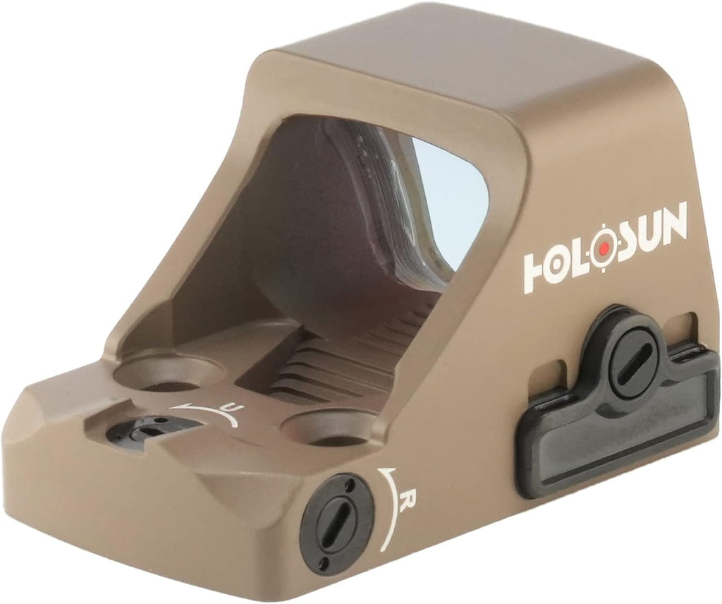 HOLOSUN HS407K X2 Red 6 MOA Dot Open Reflex Optical Sight for Subcompact Pistols - Durable Parallax Free Unlimited Eye Relief Handgun Sight with Aluminum Housing & Shake Awake Technology