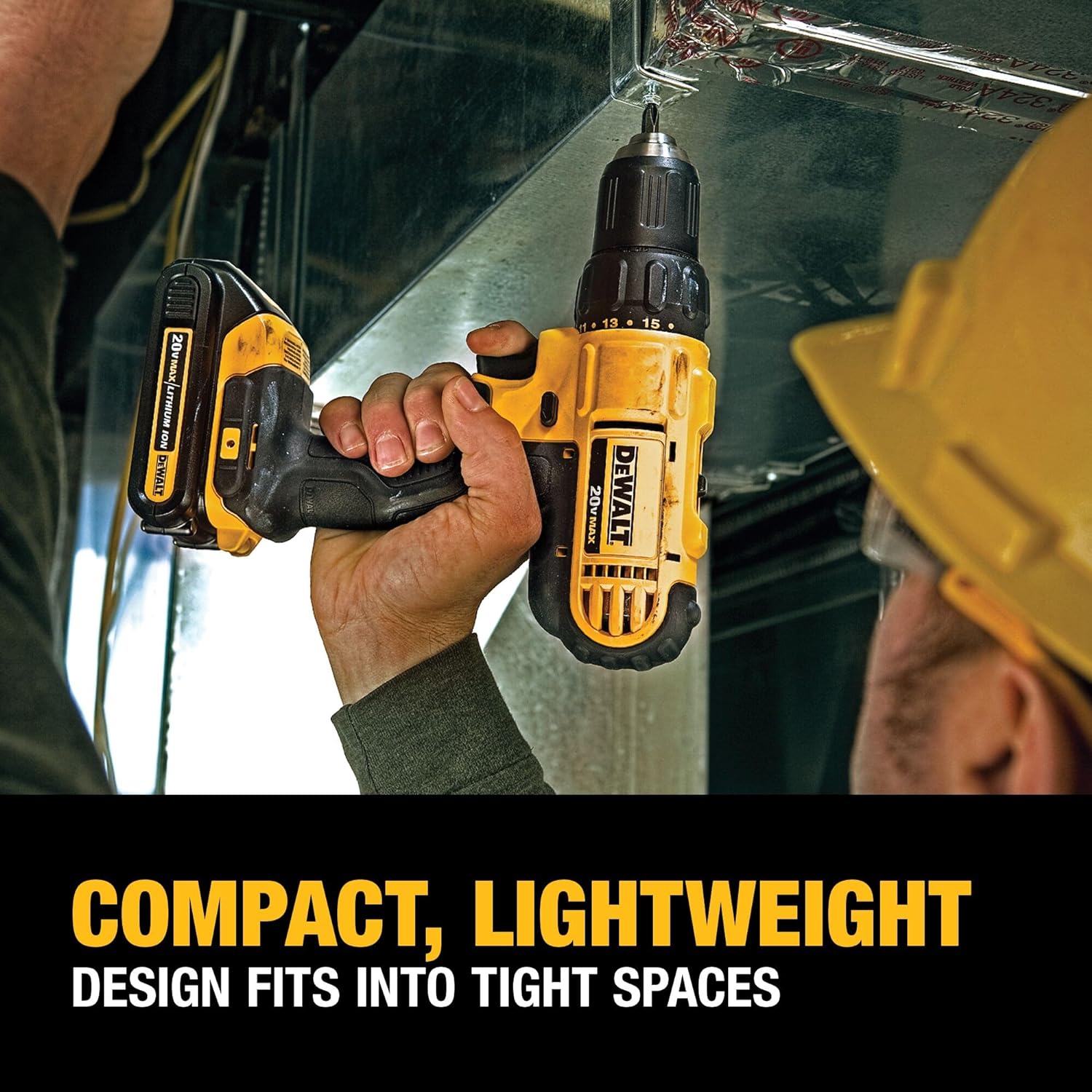 Dewalt DCD771C2 20V MAX Cordless Lithium-Ion 1/2 inch Compact Drill Driver Kit and 4-1/2” grinder (Tool Only)