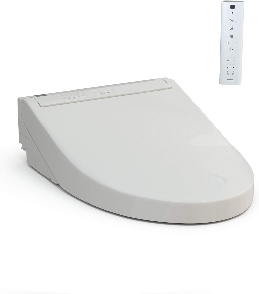 TOTO SW3084#12 WASHLET C5 Electronic Bidet Toilet Seat with PREMIST and EWATER+ Wand Cleaning, Elongated, Plastic, Sedona Beige