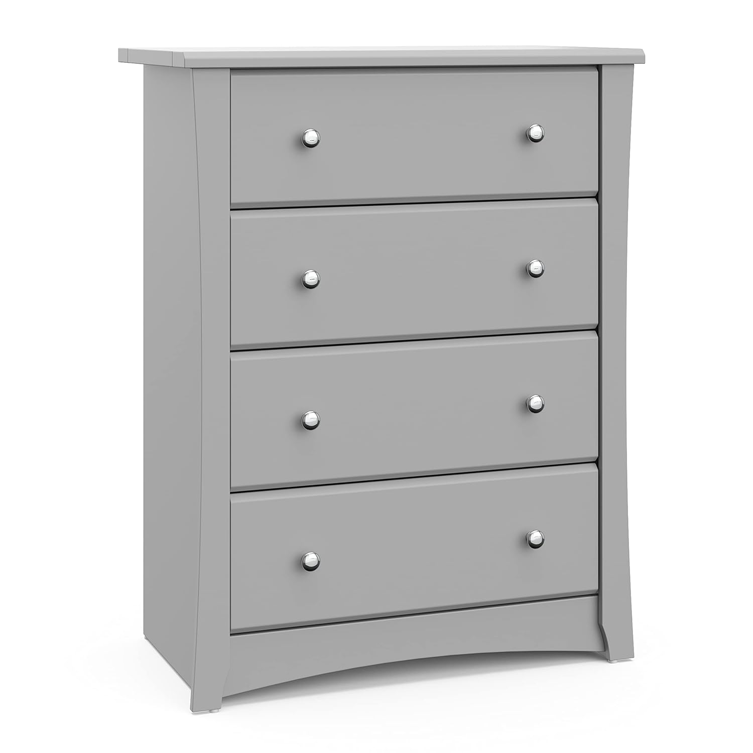 Storkcraft Crescent 6 Drawer Double Dresser (Pebble Gray) – GREENGUARD Gold Certified, For Nursery, Dresser, Kids Nursery Organizer, Chest of Drawers
