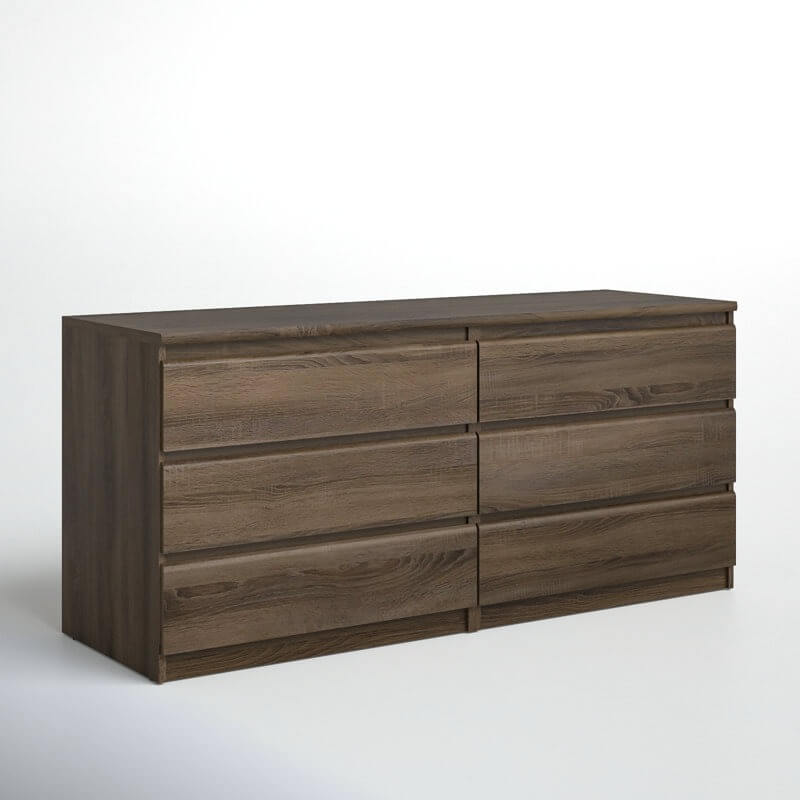 Kepner 6 Drawer 60.5" W Double Dresser
