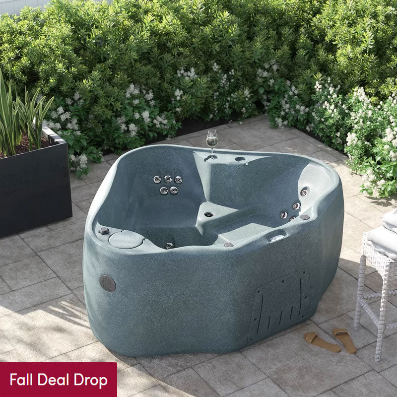 AquaRest Discover AR300 2-Person 20-Jet Oval Plug & Play Hot Tub with LED Waterfall