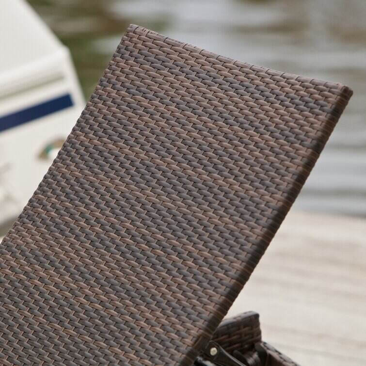 Breton Outdoor Wicker Chaise Lounge (Set of 2)