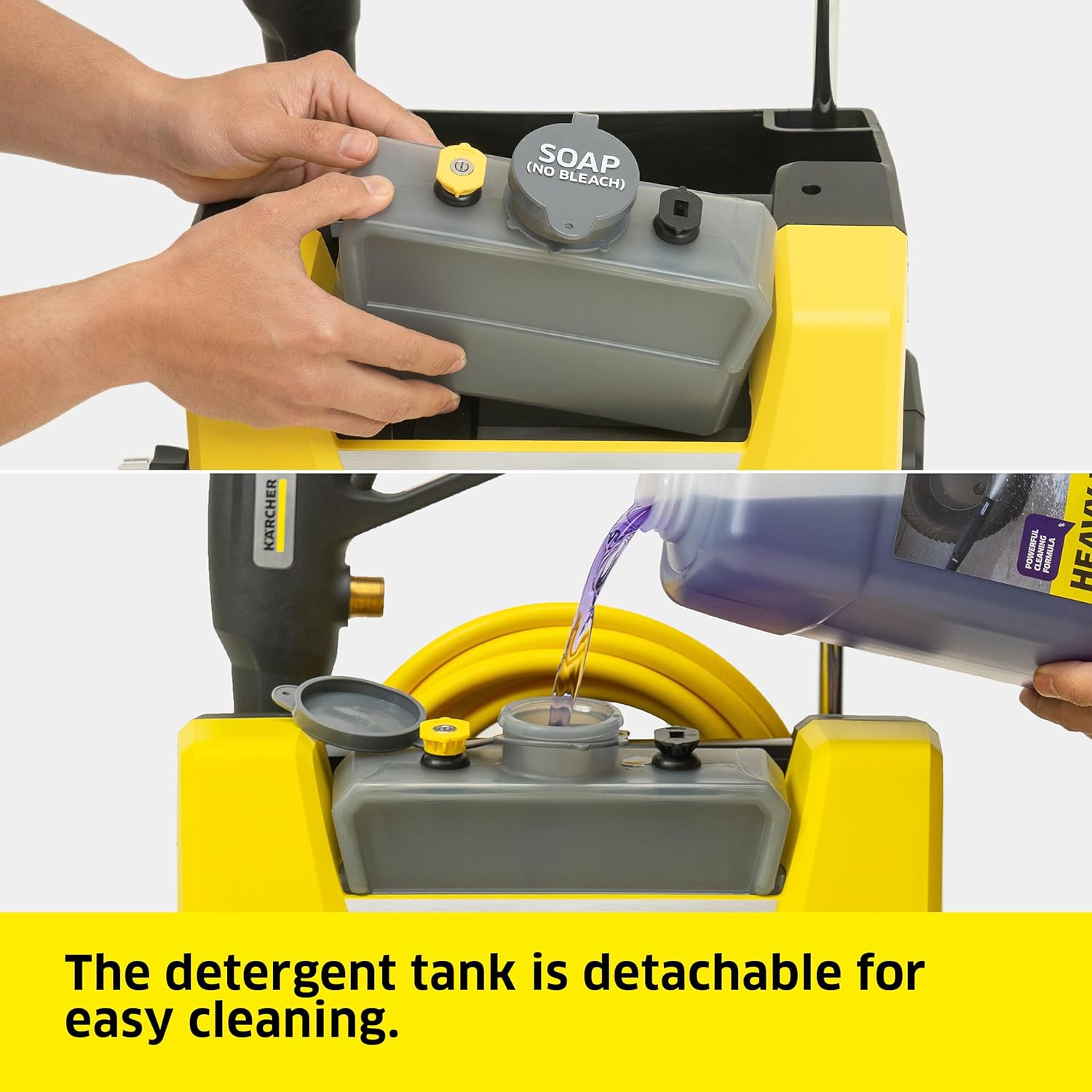 Electric Karcher Pressure Washer K1700, Max 2125 PSI, 3 Spray Nozzles, Detergent Tank, For Cars, Driveways, Siding, Patios, 1.46 max. GPM