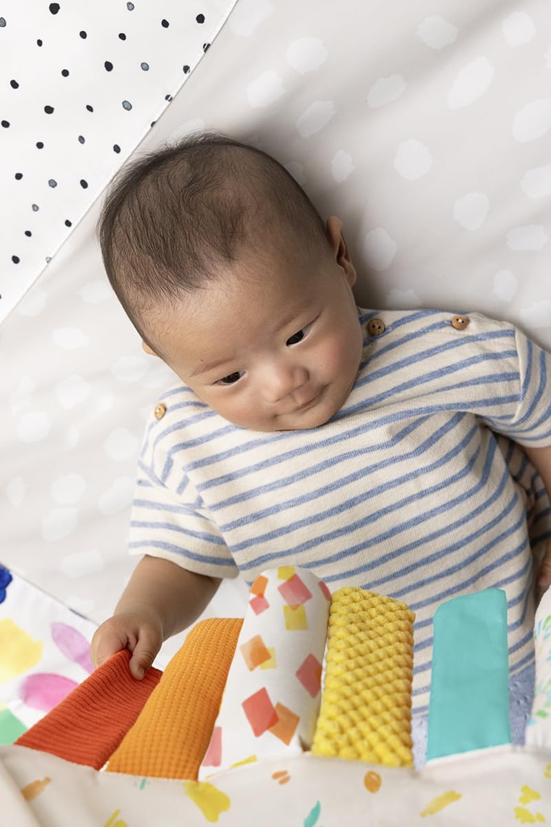 The Play Gym and Sensory Strands Bundle by Lovevery, Stage-Based Developmental Activity Gym for a Whole Year of Play Baby to Toddler Including Play Guide, Ages 0+ Months