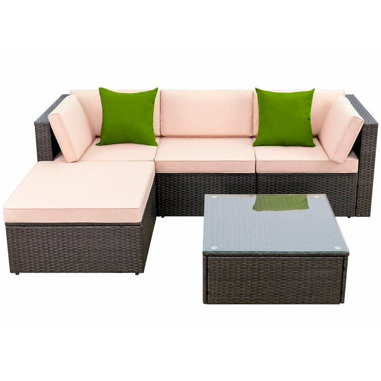 Huang 4 - Person Outdoor Seating Group with Cushions