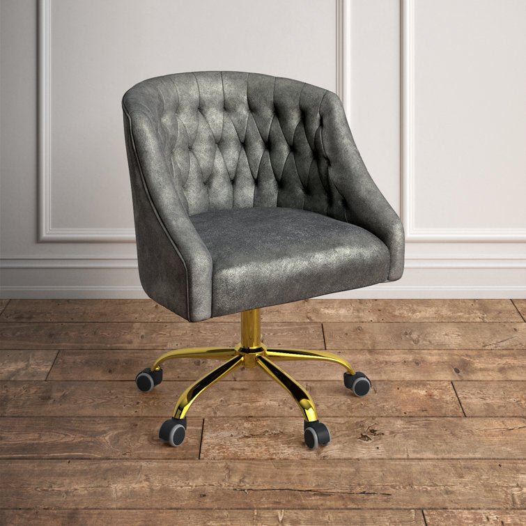Louise Velvet Hand-Curated Task Chair