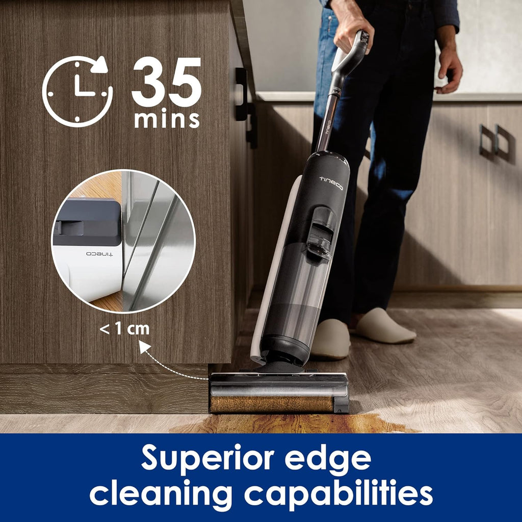 Tineco iFLOOR 5 Breeze Complete Wet Dry Vacuum Cordless Floor Washer, One-Step Cleaning for Hard Floors, Edge Clean, Auto Self-Cleaning, Lightweight & Cordless Design