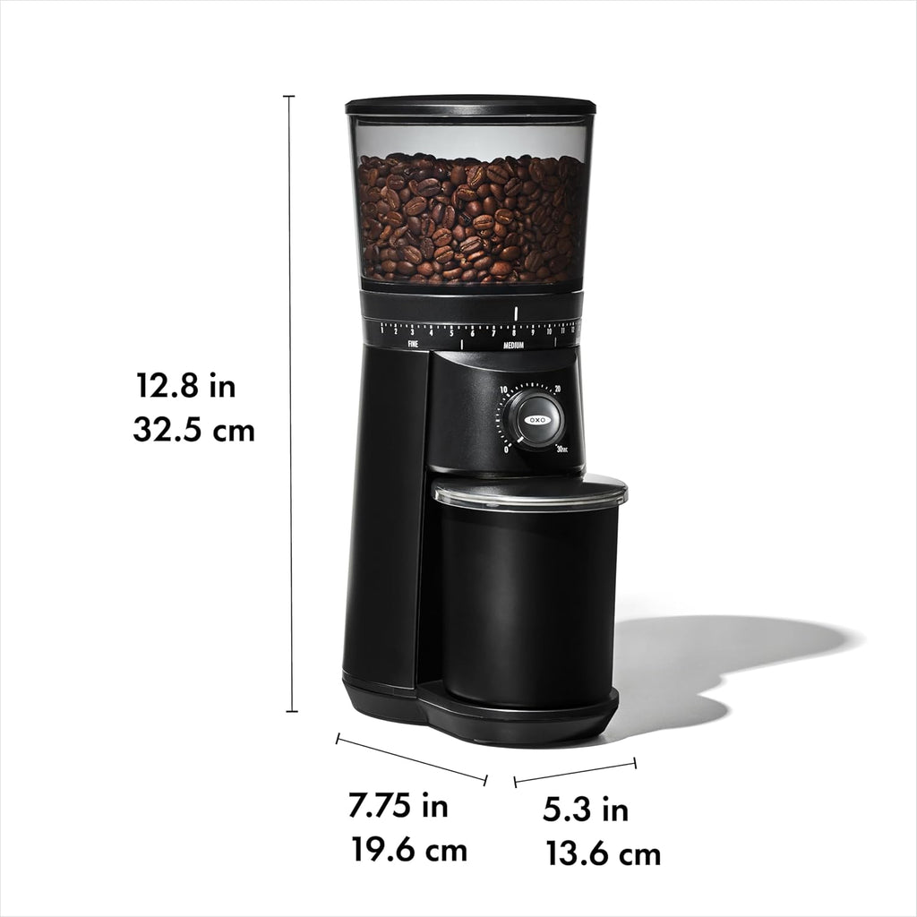 OXO Brew Conical Burr Coffee Grinder, Matte Black + OXO Brew Rapid Brewer Bundle