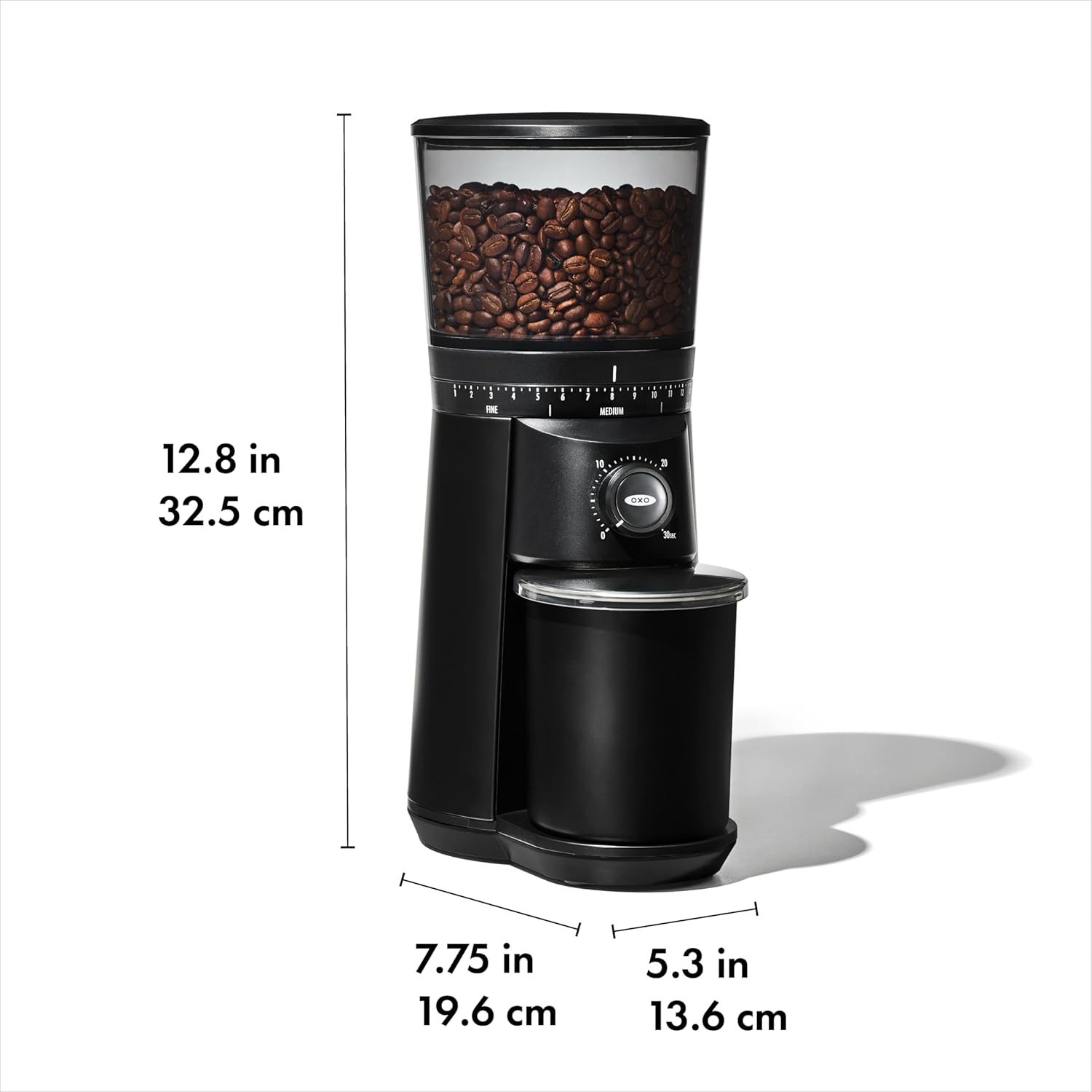 OXO Brew Conical Burr Coffee Grinder, Matte Black + OXO Brew Rapid Brewer Bundle
