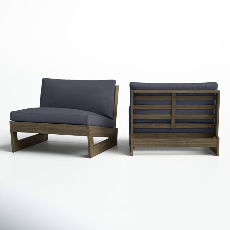 Louise Patio Chair with Cushions (Set of 2)