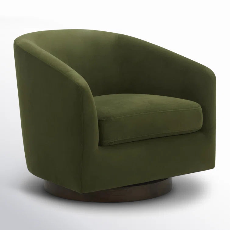 Bennett Upholstered Swivel Barrel Chair