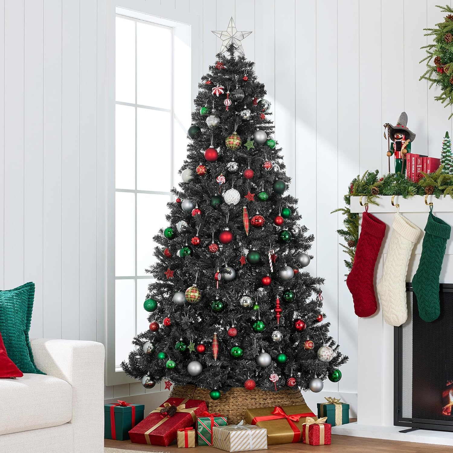 Best Choice Products Artificial Christmas Tree, 6ft Premium Pre-Lit Realistic Spruce Holiday Décor w/Dense Branches, Metal Base - Green Spruce