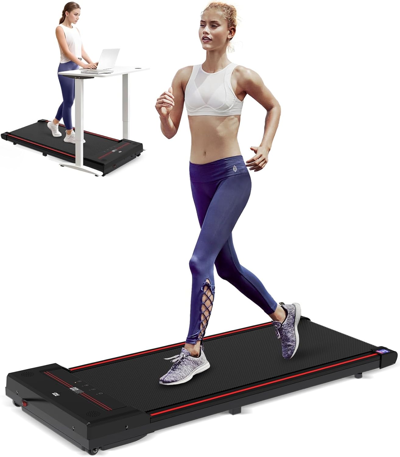 Sperax Walking Pad,3 in 1 Under Desk Treadmills for Home,320 Lbs Capacity Portable 2.5HP Walking Treadmill