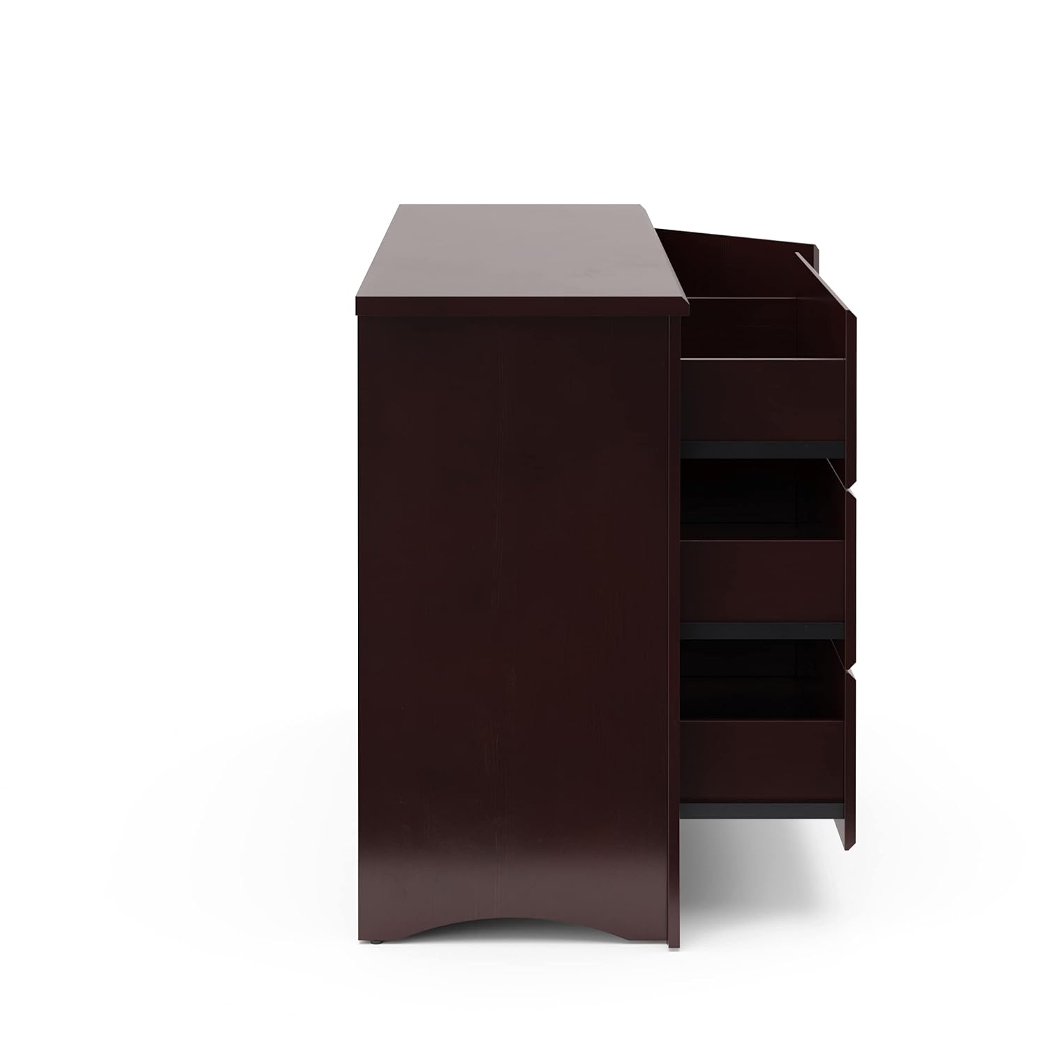 Storkcraft Crescent 6 Drawer Double Dresser (Pebble Gray) – GREENGUARD Gold Certified, For Nursery, Dresser, Kids Nursery Organizer, Chest of Drawers
