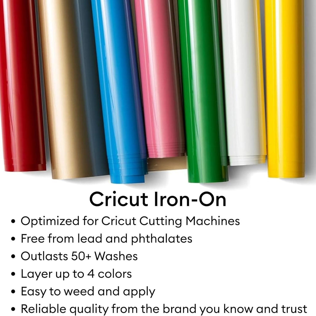 Cricut Explore 4 Machine with Vinyl and Iron-On Bundle - Beginner Friendly Craft Cutting Machine with Essential Materials, HTV and Adhesive Vinyl Variety Pack- DIY Decor Projects, Apparel and Decals