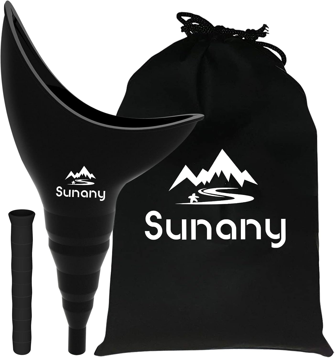 Female Urination Device,Reusable Silicone Female Urinal Foolproof Women Pee Funnel Allows Women to Pee Standing Up,Women's Urinal with Drawstring Bags is The Perfect Companion for Travel and Outdoor