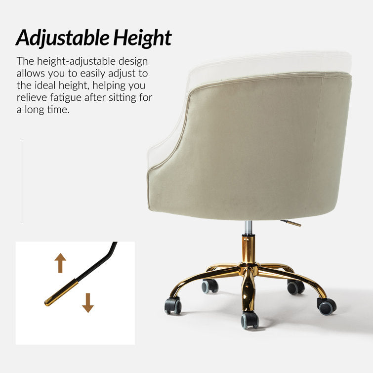 Louise Velvet Hand-Curated Task Chair
