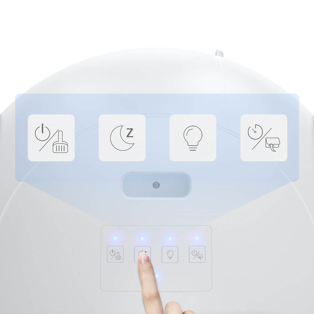 Self Cleaning Cat Litter Box, Automatic Cat Litter Box with APP Control Odor Removal Safety Protection for Multiple Cats