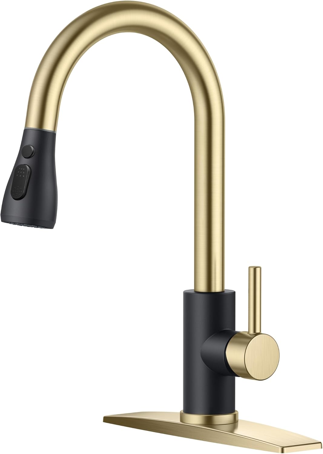 FORIOUS Touchless Kitchen Faucets, Brushed Nickel Kitchen Faucet with Pull Down Sprayer, Single Handle Smart Motion Sensor Kitchen Sink Faucet,Contemporary Hands-Free Sink Faucet for Farmhouse Laundry