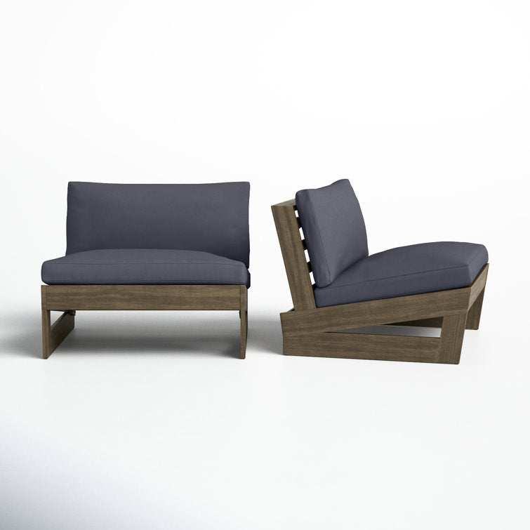 Louise Patio Chair with Cushions (Set of 2)