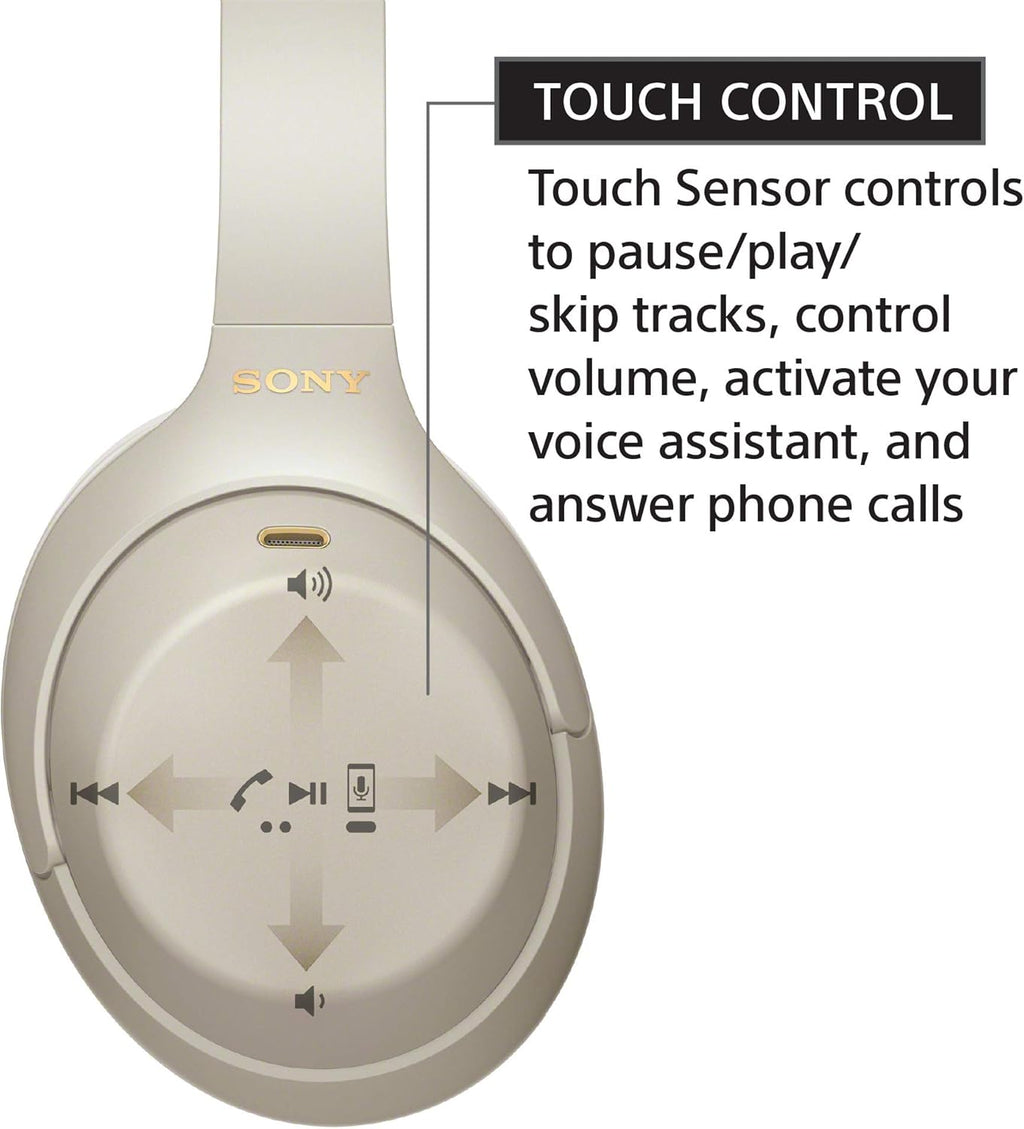 Sony WH-1000XM4 Wireless Premium Noise Canceling Overhead Headphones with Mic for Phone-Call and Alexa Voice Control, Black WH1000XM4