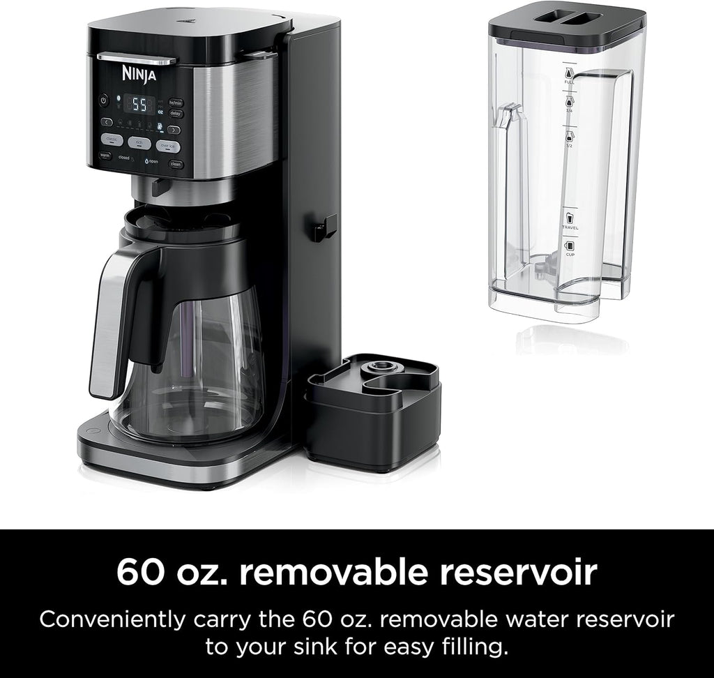 Ninja Hot and Iced Coffee Maker, Single Serve Coffee Maker and Drip Coffee Machine, DualBrew Pro Specialty 12-Cup with K-Cup Combo, Includes Permanent Filter, CFP307