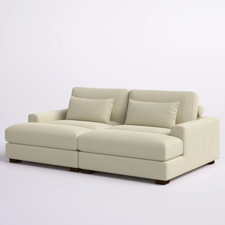 Mordecai 90'' Corduroy Sleeper Sofa