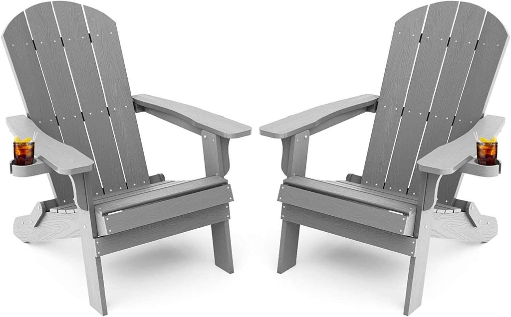 Weather Resistant Blue Recycled Plastic Outdoor Patio Chair (Set of 4)