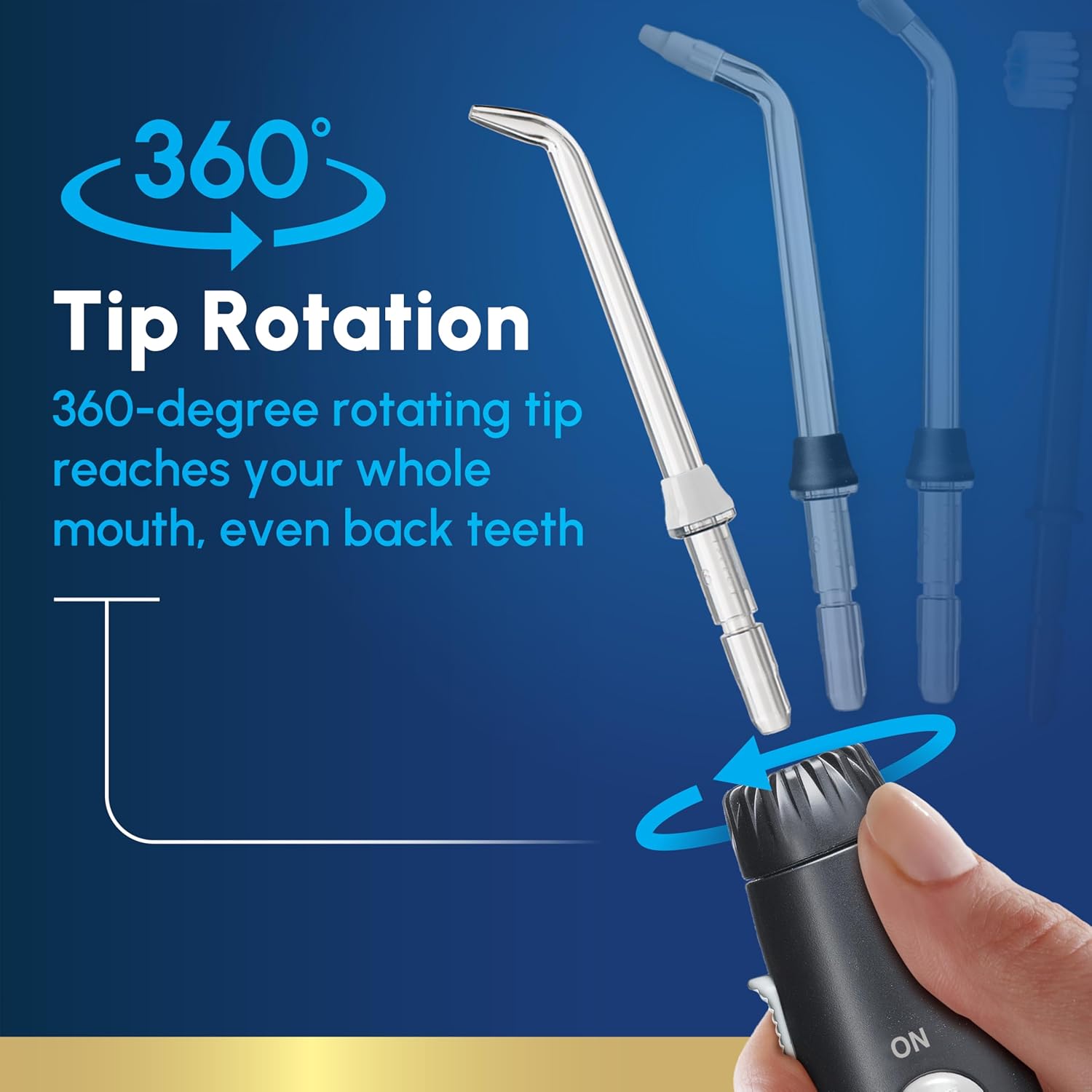 Waterpik Aquarius Water Flosser Professional For Teeth, Gums, Braces, Dental Care, Electric Power With 10 Settings, 7 Tips For Multiple Users And Needs, ADA Accepted, Gray WP-667, Packaging May Vary