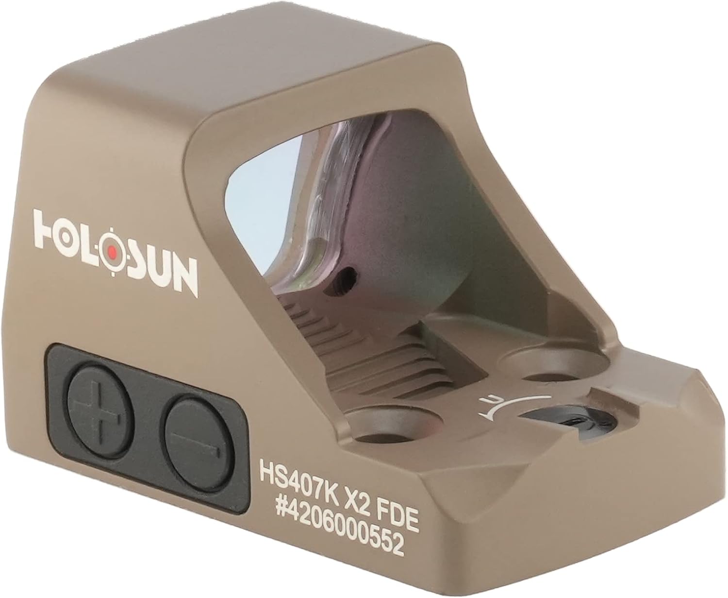 HOLOSUN HS407K X2 Red 6 MOA Dot Open Reflex Optical Sight for Subcompact Pistols - Durable Parallax Free Unlimited Eye Relief Handgun Sight with Aluminum Housing & Shake Awake Technology
