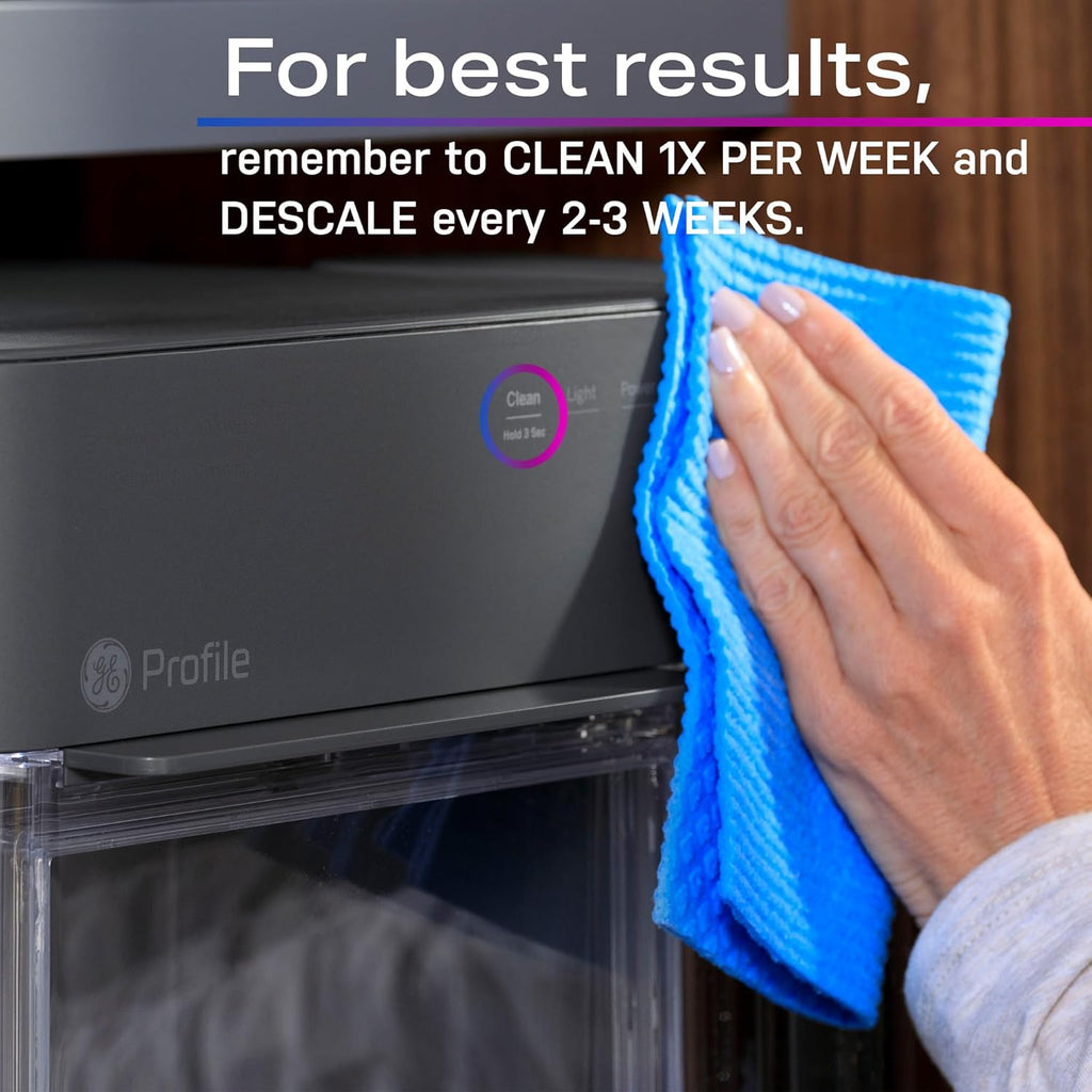 Opal 2.0 with 0.75 Gallon Tank, Chewable Crunchable Countertop Nugget Ice Maker, Scoop included, 38 lbs in 24 hours, Pellet Ice Machine with WiFi & Smart Connected, Stainless Steel