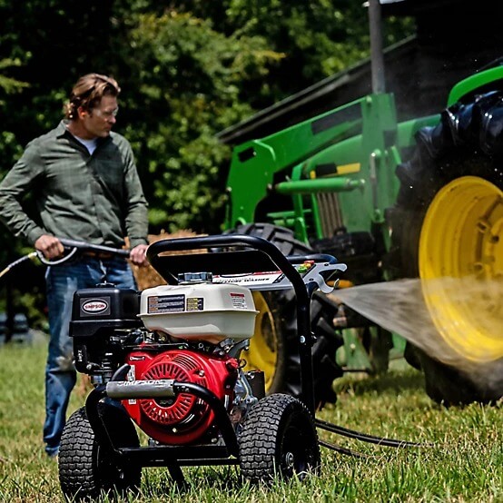 SIMPSON 4,000 PSI 3.5 GPM Gas Cold Water PowerShot Professional Pressure Washer, Honda GX270 Engine, 49-State