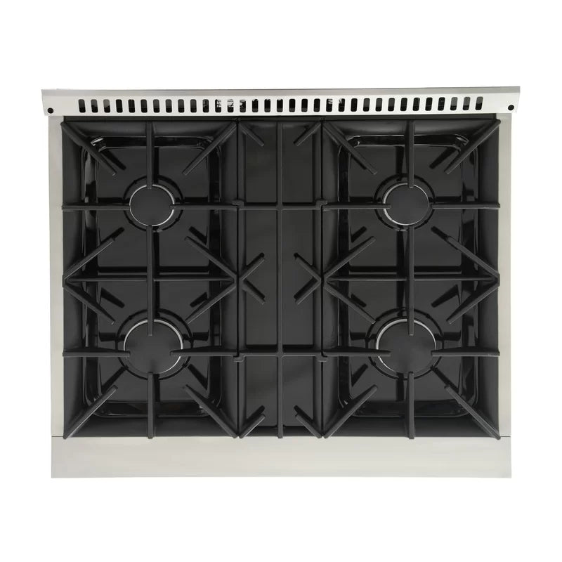 Pro-Style 30 in. 4.2 cu. ft. 4-Burner Freestanding Gas Range with Convection Oven