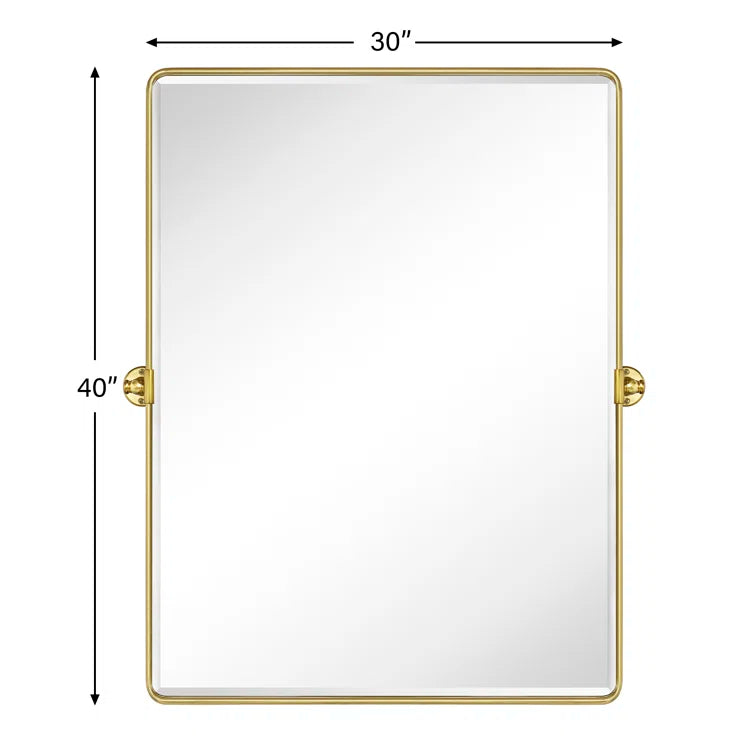 Woodvale Metal Framed Wall Mounted Bathroom / Vanity Mirror