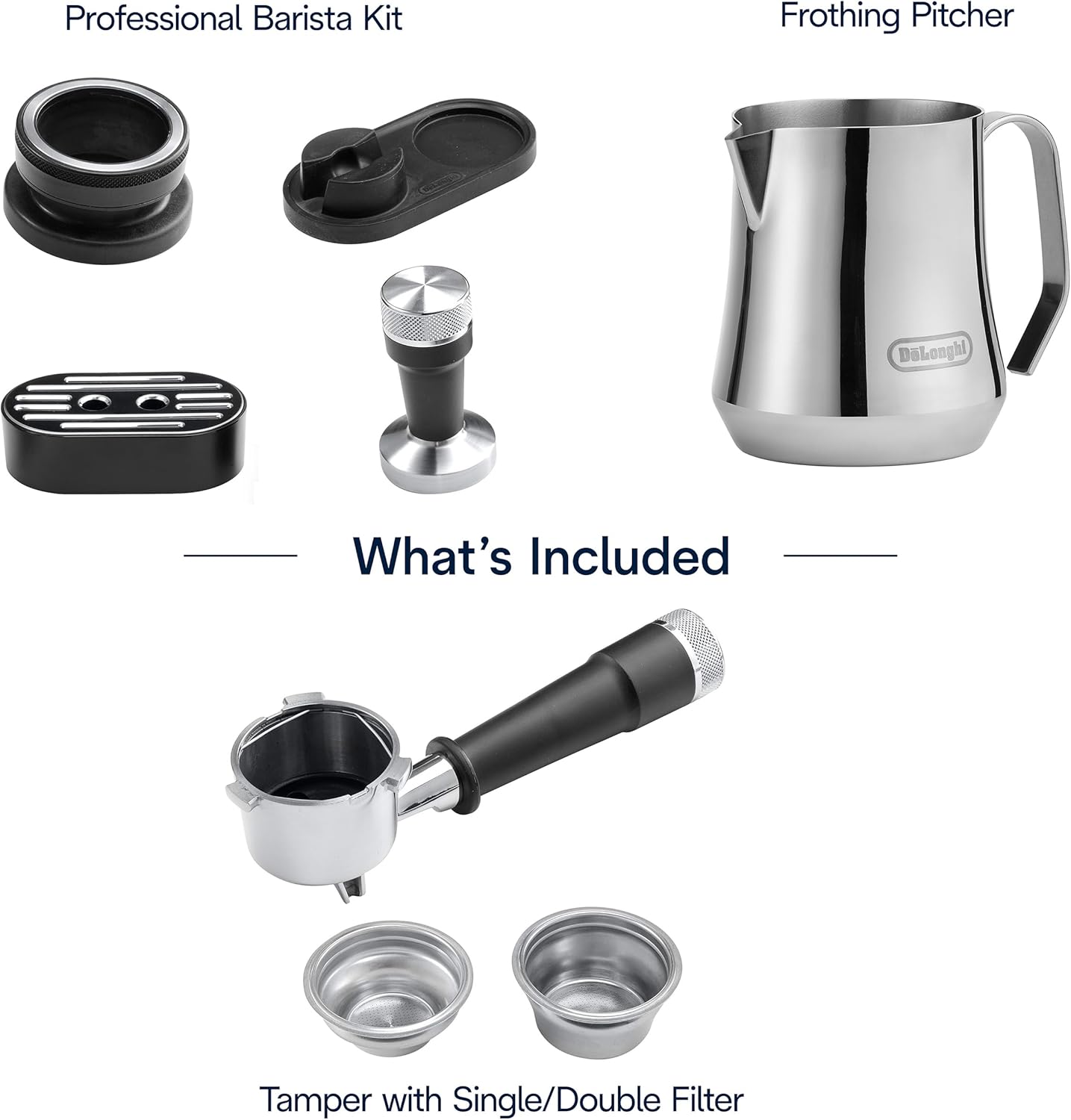 De'Longhi La Specialista Maestro Espresso Machine with Grinder, Auto & Manual Milk Frother – Bean-to-Cup Cold Brew Coffee with Cold Extraction Technology, Variable Temp & Tamping Tool, 8 Drink Presets