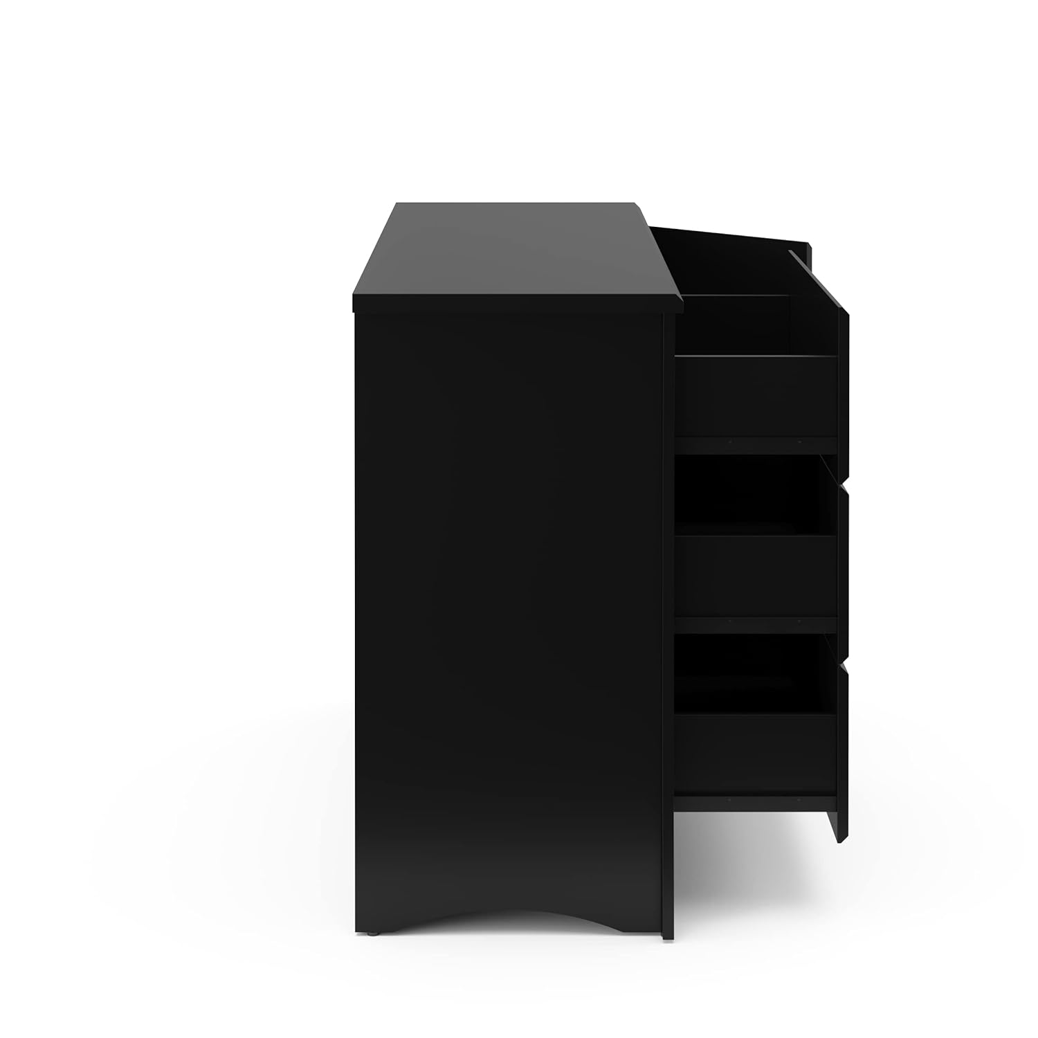 Storkcraft Crescent 6 Drawer Double Dresser (Pebble Gray) – GREENGUARD Gold Certified, For Nursery, Dresser, Kids Nursery Organizer, Chest of Drawers