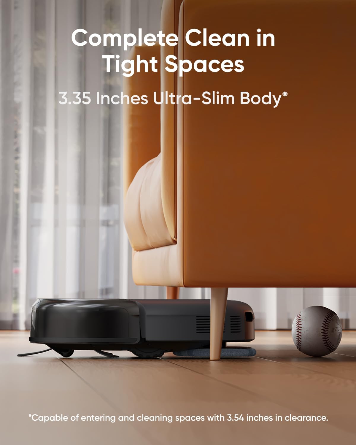Robot Vacuum, Robot Vacuum and Mop Combo, Self Emptying, Auto Mop Washing and Auto Drying for hands-free cleaning, 3.35-Inch Ultra-Slim Body, 7000 Pa Powerful Suction, All-in-One Station
