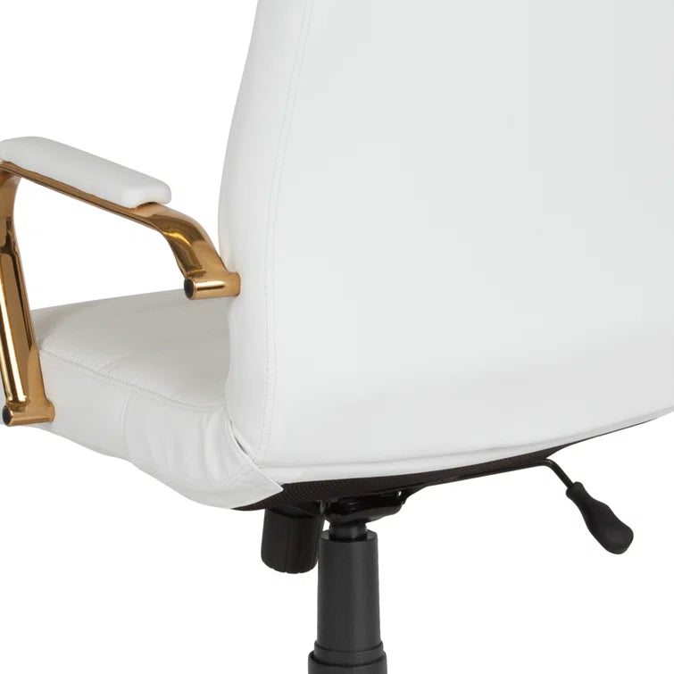High Back Executive Swivel Office Chair with Metal Frame and Arms