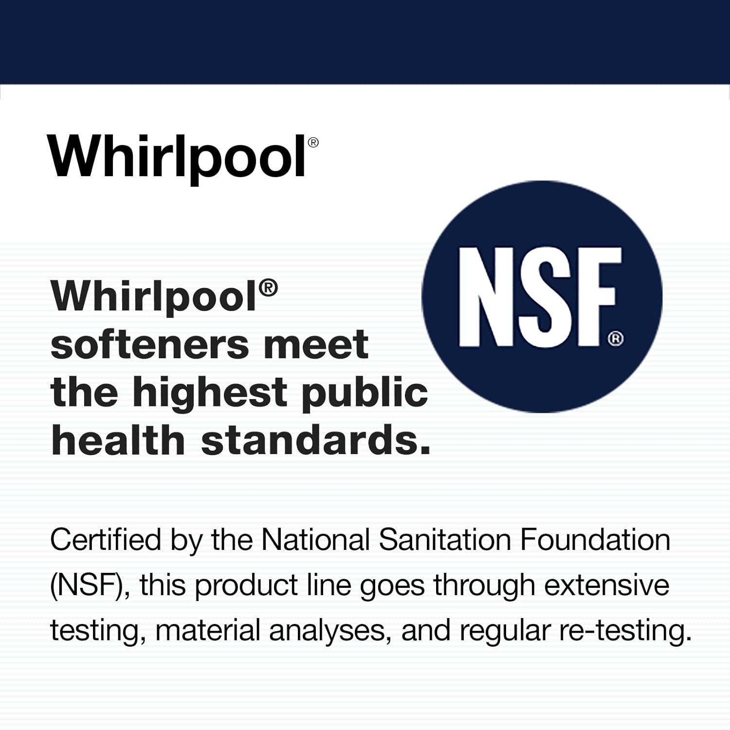 Whirlpool Hybrid Water Softener & Whole House Filtration System (WHESFC) | NSF Certified | Salt-Saving Tech | Removes Chlorine, Hard Water, and Contaminants