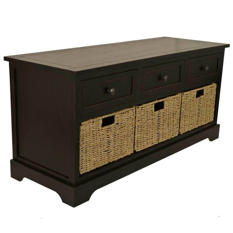 Kaler Drawers Storage Bench