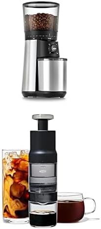 OXO Brew Conical Burr Coffee Grinder, Matte Black + OXO Brew Rapid Brewer Bundle