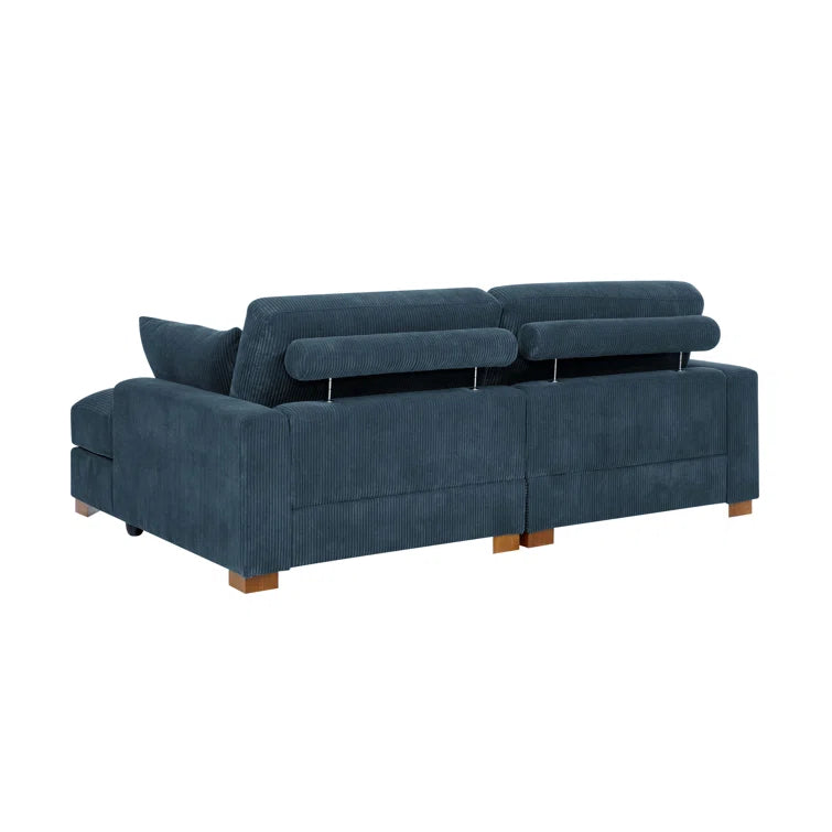 Mordecai 90'' Corduroy Sleeper Sofa