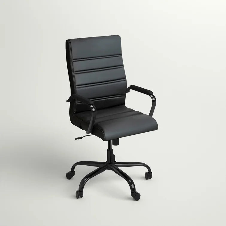 High Back Executive Swivel Office Chair with Metal Frame and Arms