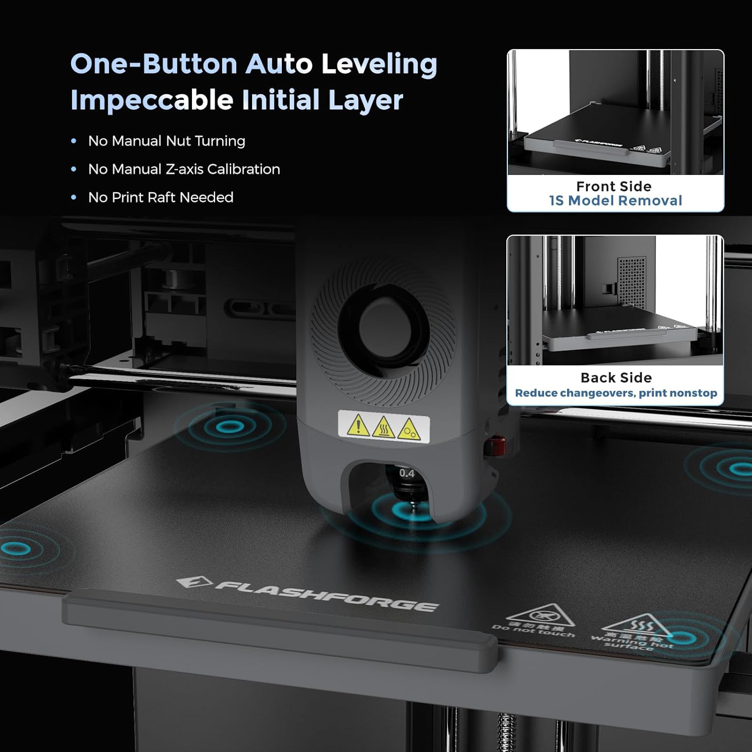FLASHFORGE Adventurer 5M Pro 3D Printer with 1 Click Auto Printing System, 600mm/s High-Speed, Quick Detachable 280°C Nozzle, Core XY All-Metal Structure, Multi-Functional 220x220x220mm 3D Printer
