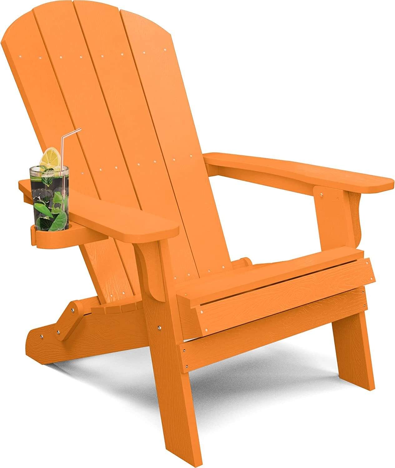 Weather Resistant Blue Recycled Plastic Outdoor Patio Chair (Set of 4)