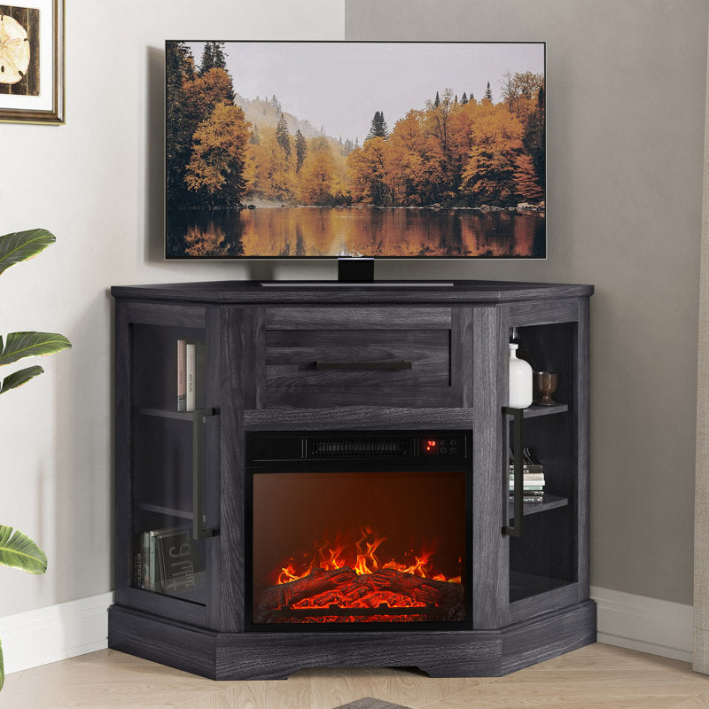 Lakeisha TV Stand for to 43" with Electric Fireplace Included