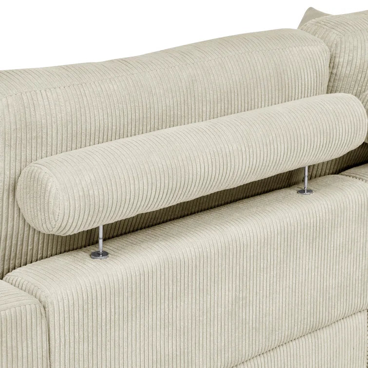 Mordecai 90'' Corduroy Sleeper Sofa