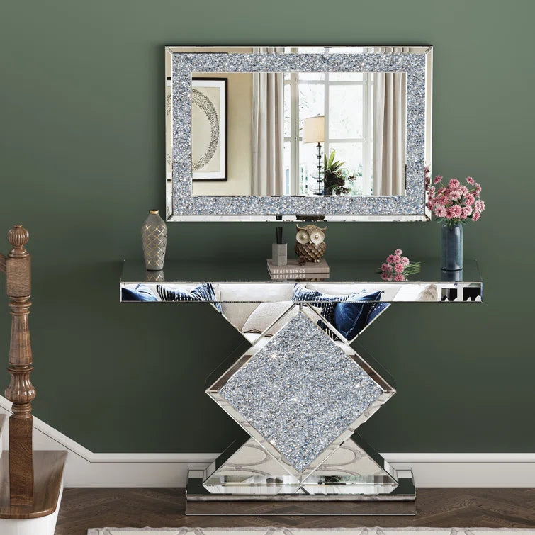 Amla 47.2" Console Table and Mirror Set